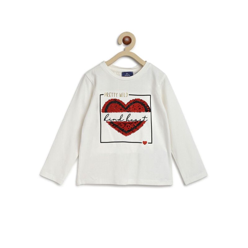 Girls Bronze Long Sleeve Knitted T-Shirt image number 1